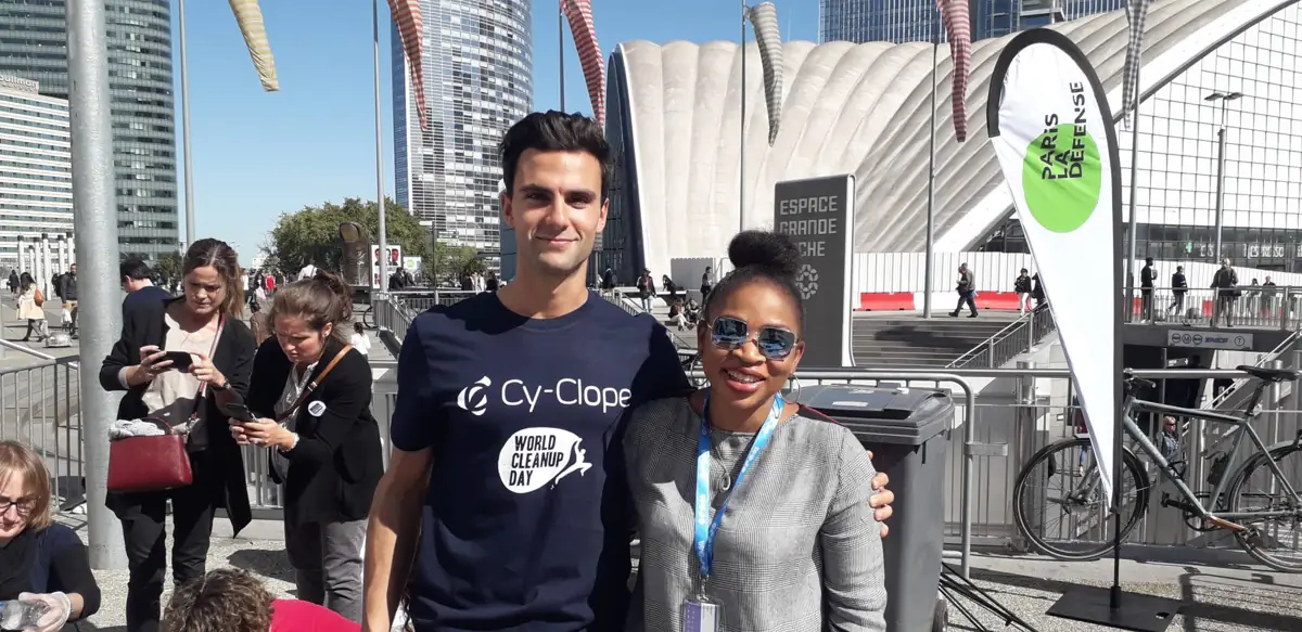 Campagne sur les mégots avec Cy-Clope