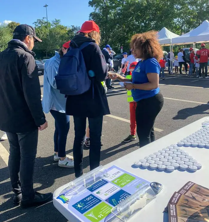 Stand de sensibilisation en extérieur